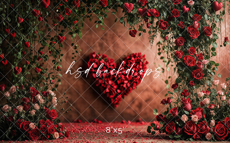 Heartfelt Blooms (sweep options) - HSD Photography Backdrops