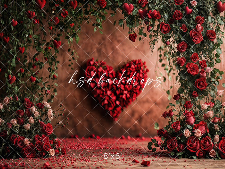Heartfelt Blooms (sweep options) - HSD Photography Backdrops