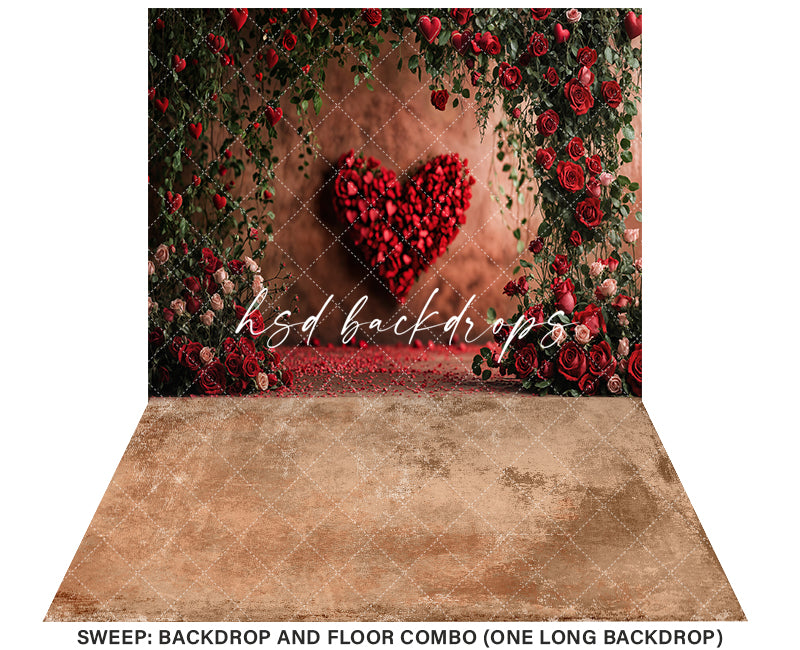 Heartfelt Blooms (sweep options) - HSD Photography Backdrops