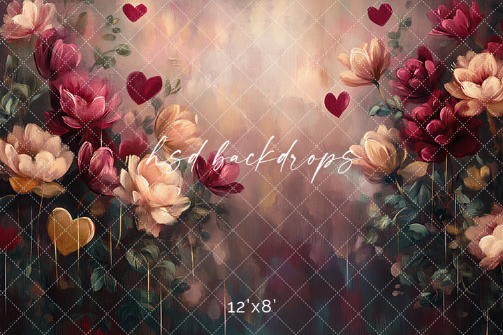 Love is in Bloom (sweep options) - HSD Photography Backdrops