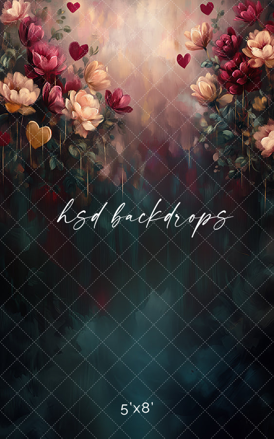 Love is in Bloom (sweep options) - HSD Photography Backdrops