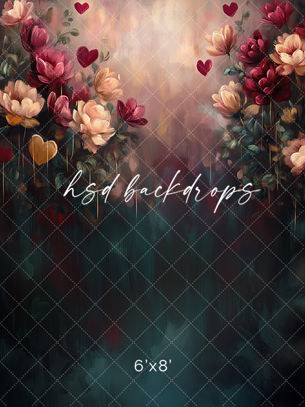 Love is in Bloom (sweep options) - HSD Photography Backdrops