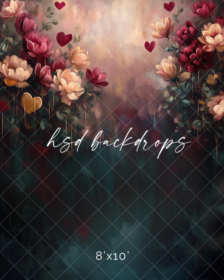 Love is in Bloom (sweep options) - HSD Photography Backdrops