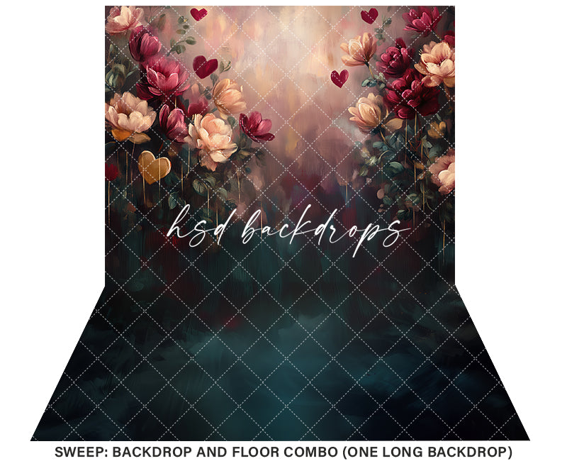 Love is in Bloom (sweep options) - HSD Photography Backdrops