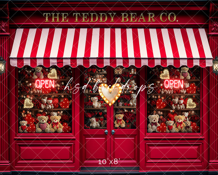 Valentine's Day Teddy Bear Co. (sweep options) - HSD Photography Backdrops
