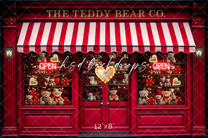 Valentine's Day Teddy Bear Co. (sweep options) - HSD Photography Backdrops