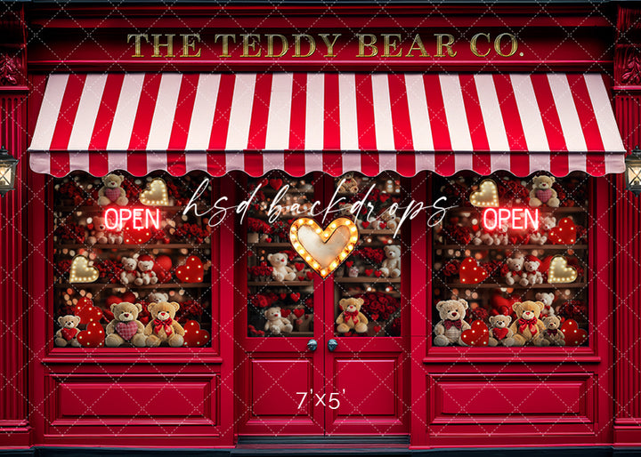 Valentine's Day Teddy Bear Co. (sweep options) - HSD Photography Backdrops