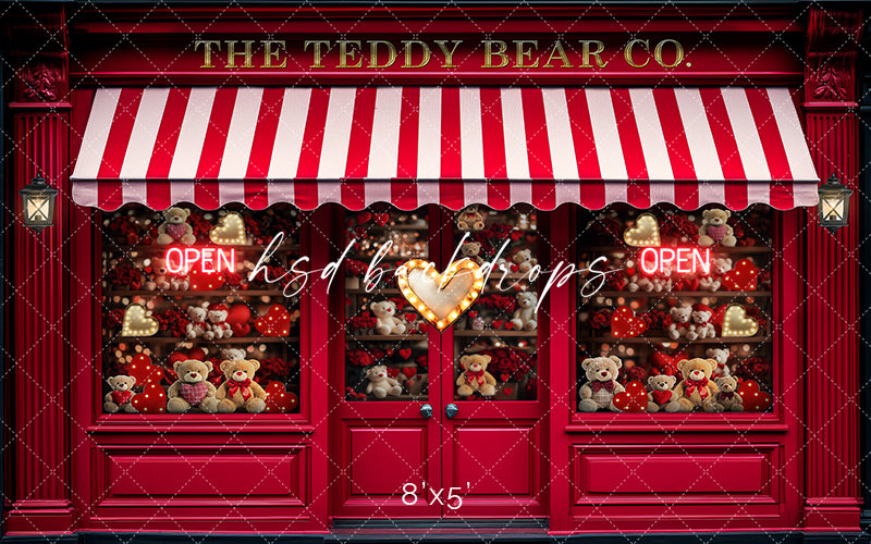 Valentine's Day Teddy Bear Co. (sweep options) - HSD Photography Backdrops