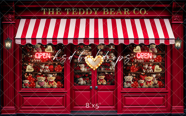 Valentine's Day Teddy Bear Co. (sweep options) - HSD Photography Backdrops
