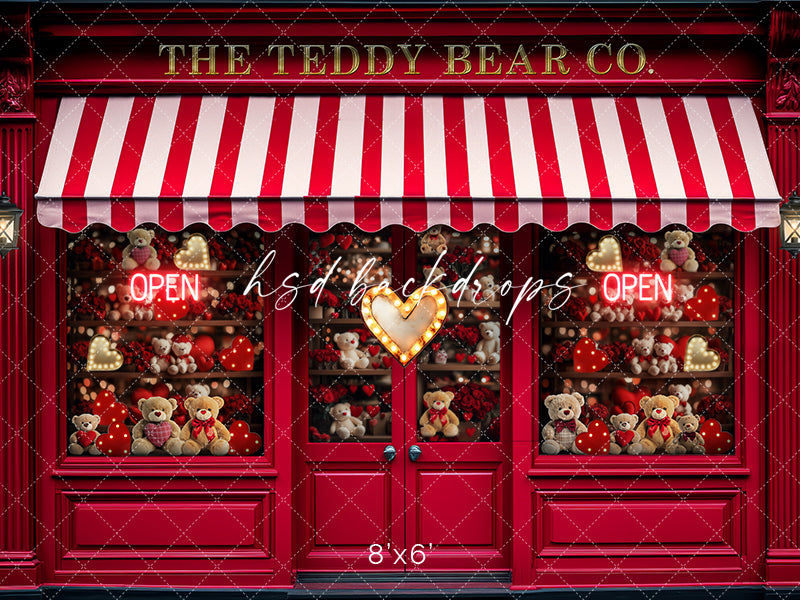 Valentine's Day Teddy Bear Co. (sweep options) - HSD Photography Backdrops