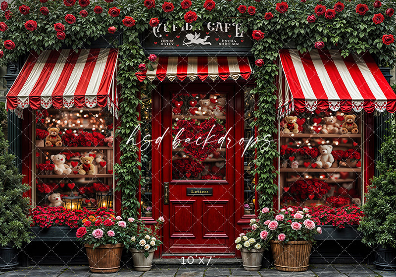 Cupid's Cafe & Gifts (sweep options) - HSD Photography Backdrops