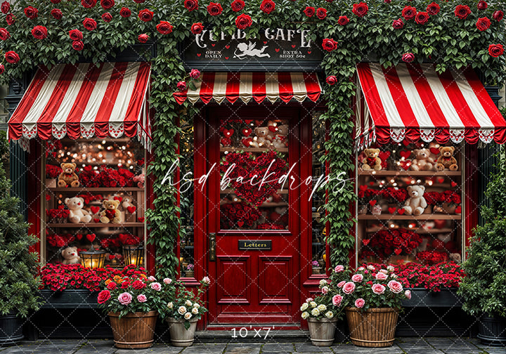 Cupid's Cafe & Gifts (sweep options) - HSD Photography Backdrops