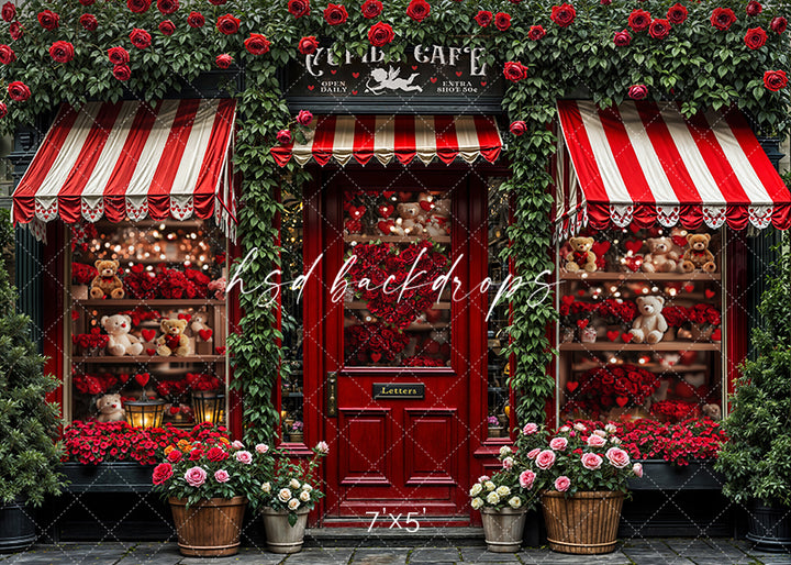 Cupid's Cafe & Gifts (sweep options) - HSD Photography Backdrops