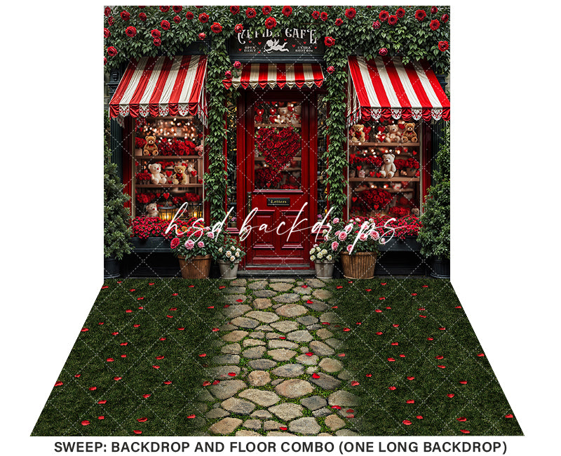Cupid's Cafe & Gifts (sweep options) - HSD Photography Backdrops