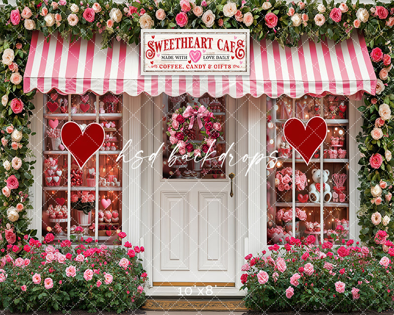 Valentine's Day Room - VD31511 Cupid's Cafe - HSD Photography Backdrops