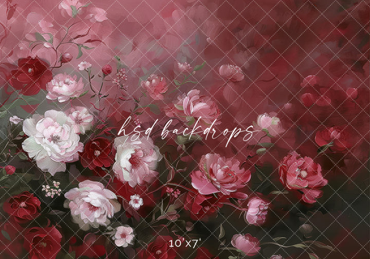 Heartfelt Roses (sweep options) - HSD Photography Backdrops