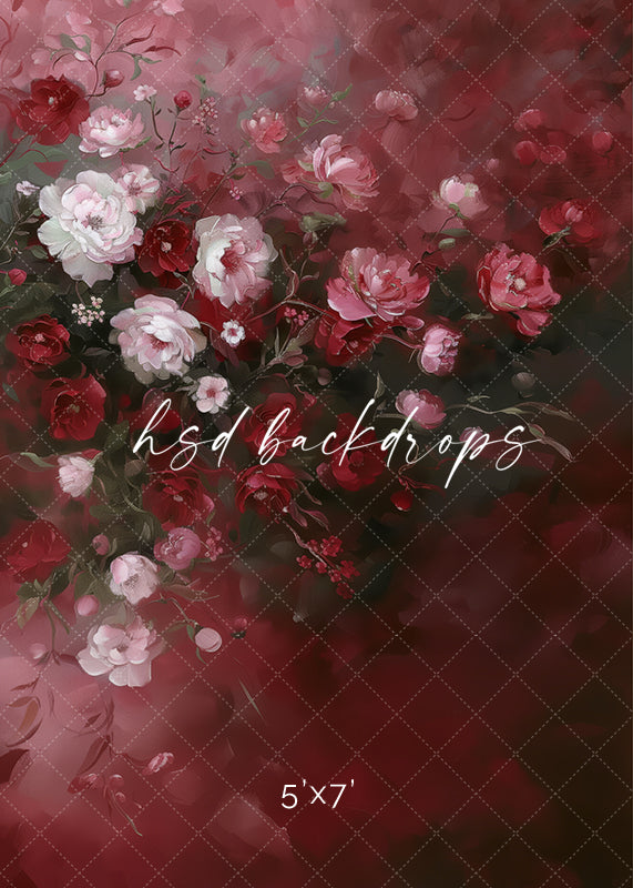 Heartfelt Roses (sweep options) - HSD Photography Backdrops