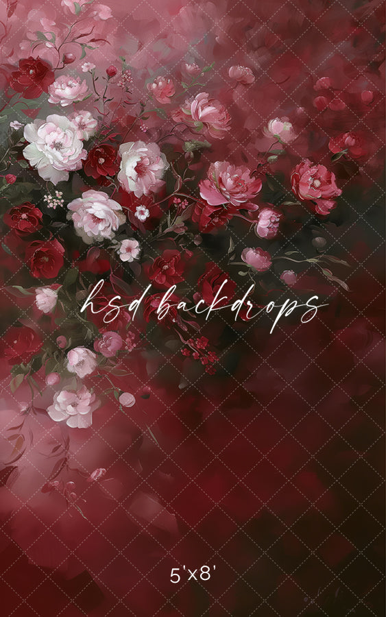 Heartfelt Roses (sweep options) - HSD Photography Backdrops