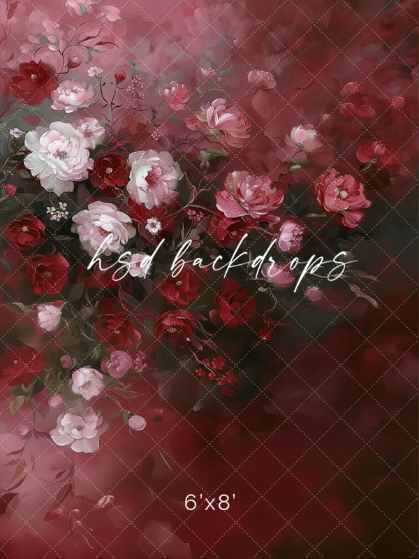 Heartfelt Roses (sweep options) - HSD Photography Backdrops