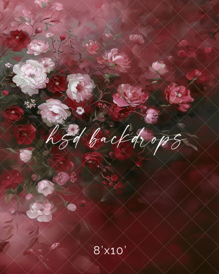 Heartfelt Roses (sweep options) - HSD Photography Backdrops