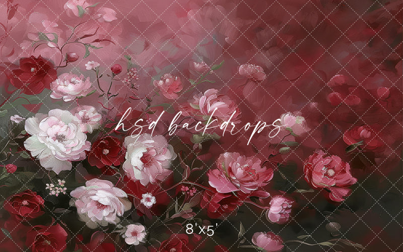Heartfelt Roses (sweep options) - HSD Photography Backdrops