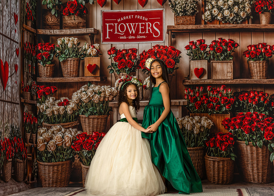 Valentine's Day Room - VD31920 Flower Shop - HSD Photography Backdrops