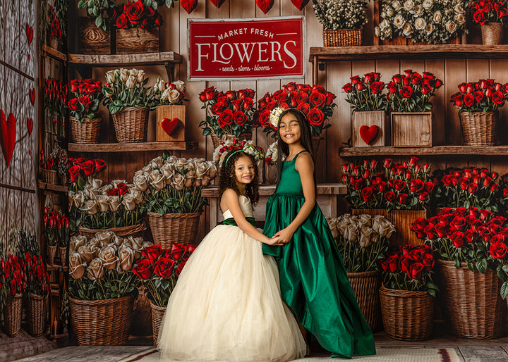 Valentine's Day Room - VD31920 Flower Shop - HSD Photography Backdrops