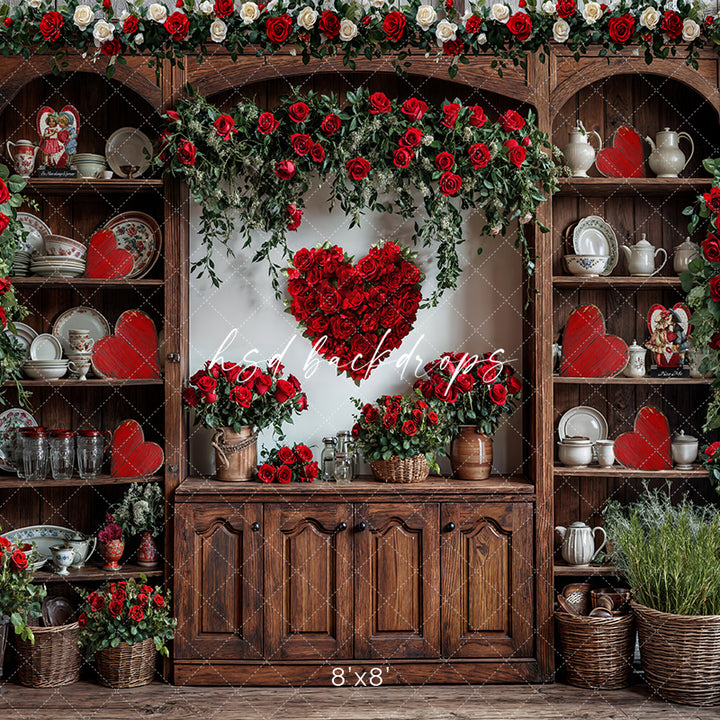 Valentine's Day Room - VD32627 Kitchen - HSD Photography Backdrops