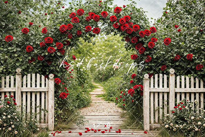 Romantic Garden Entrance (sweep options) - HSD Photography Backdrops