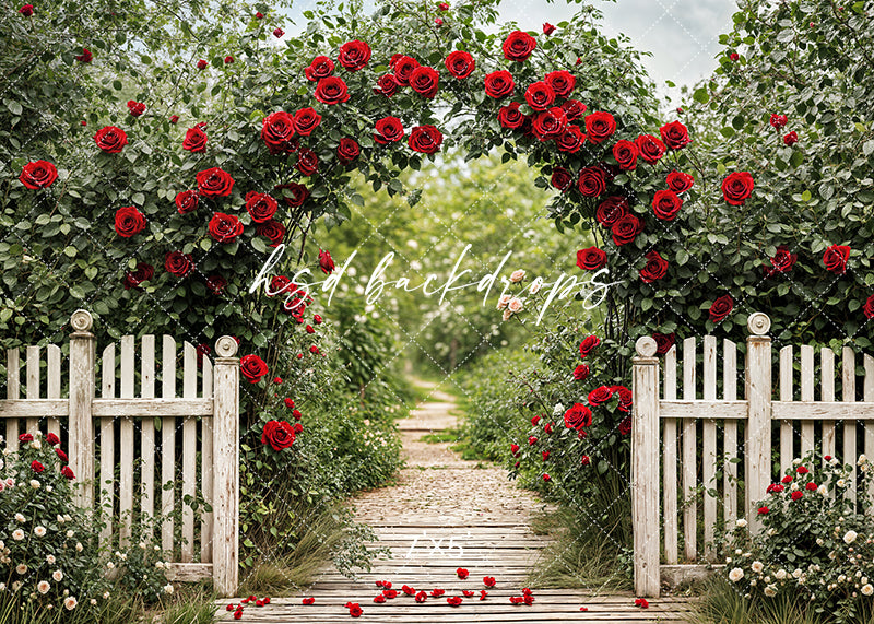 Romantic Garden Entrance (sweep options) - HSD Photography Backdrops