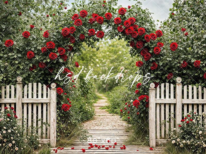Romantic Garden Entrance (sweep options) - HSD Photography Backdrops