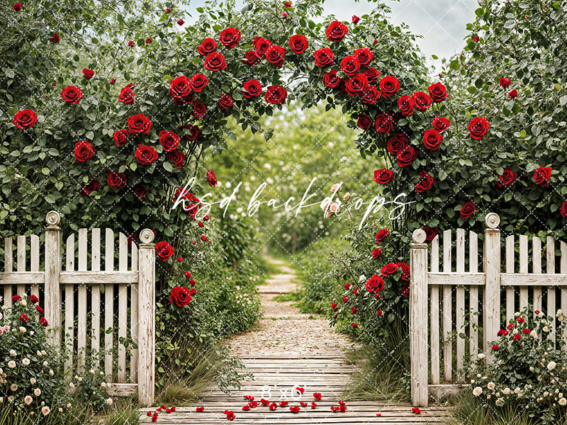 Romantic Garden Entrance (sweep options) - HSD Photography Backdrops