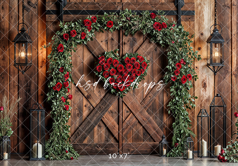 Valentine's Day Barn Doors - HSD Photography Backdrops