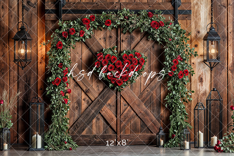 Valentine's Day Barn Doors - HSD Photography Backdrops