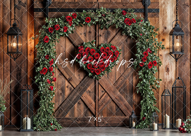 Valentine's Day Barn Doors - HSD Photography Backdrops