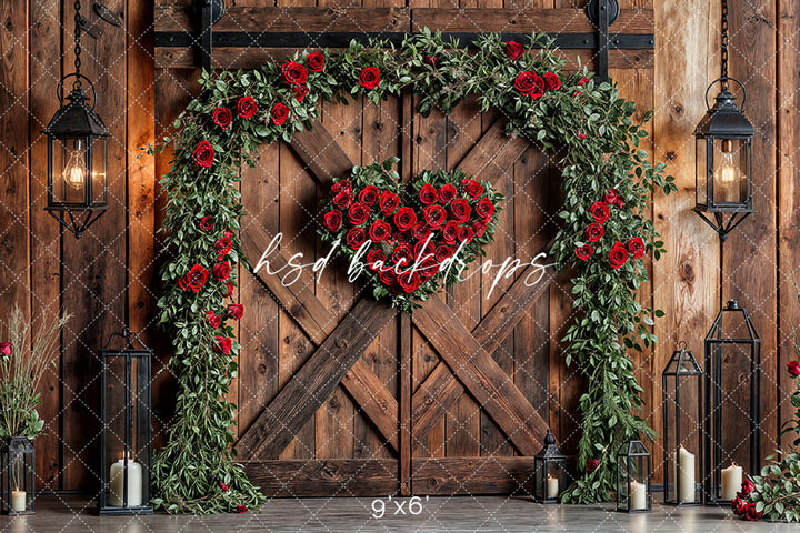 Valentine's Day Barn Doors - HSD Photography Backdrops