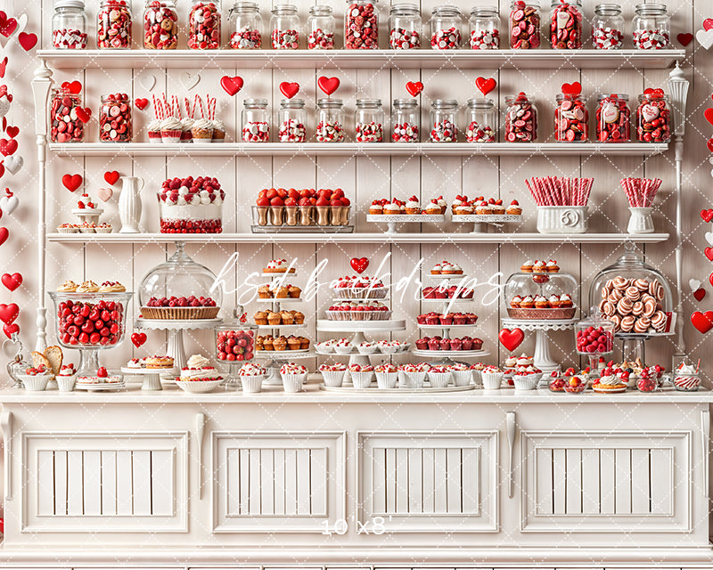 Valentine's Day Sweets Buffet (sweep options) - HSD Photography Backdrops