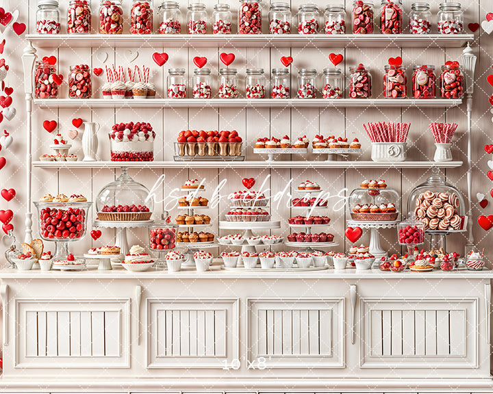 Valentine's Day Sweets Buffet (sweep options) - HSD Photography Backdrops