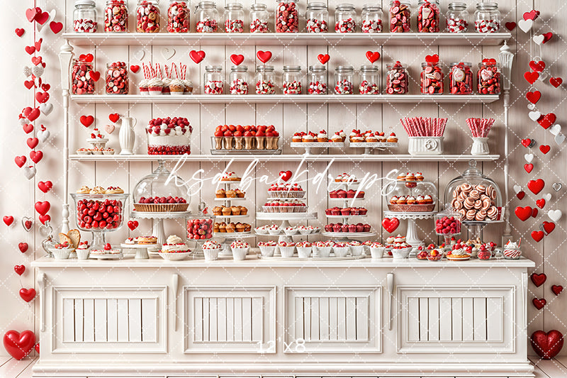 Valentine's Day Sweets Buffet (sweep options) - HSD Photography Backdrops