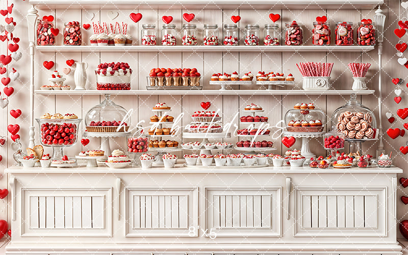 Valentine's Day Sweets Buffet (sweep options) - HSD Photography Backdrops