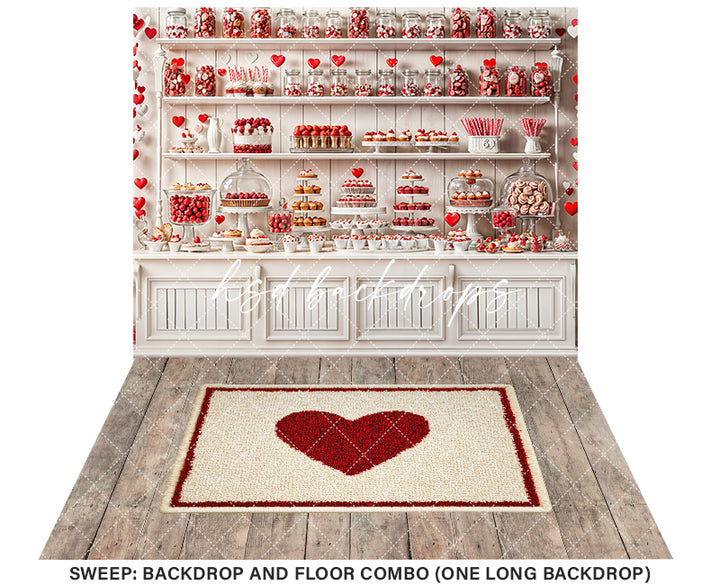Valentine's Day Sweets Buffet (sweep options) - HSD Photography Backdrops