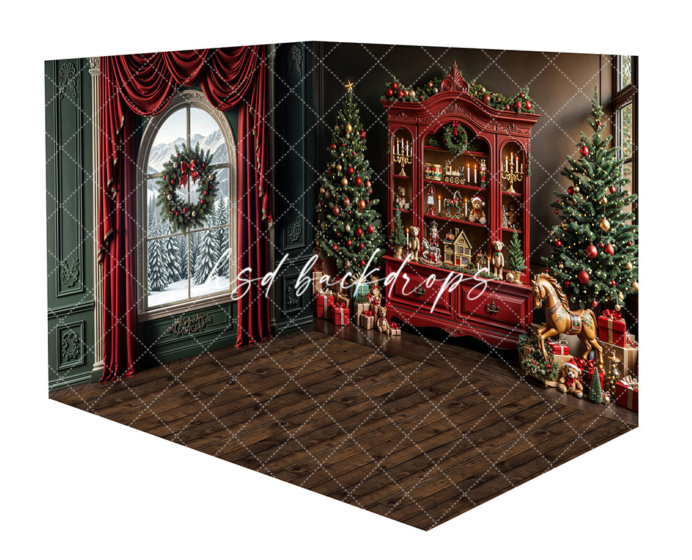 Red Christmas Cabinet Room - CHS71213