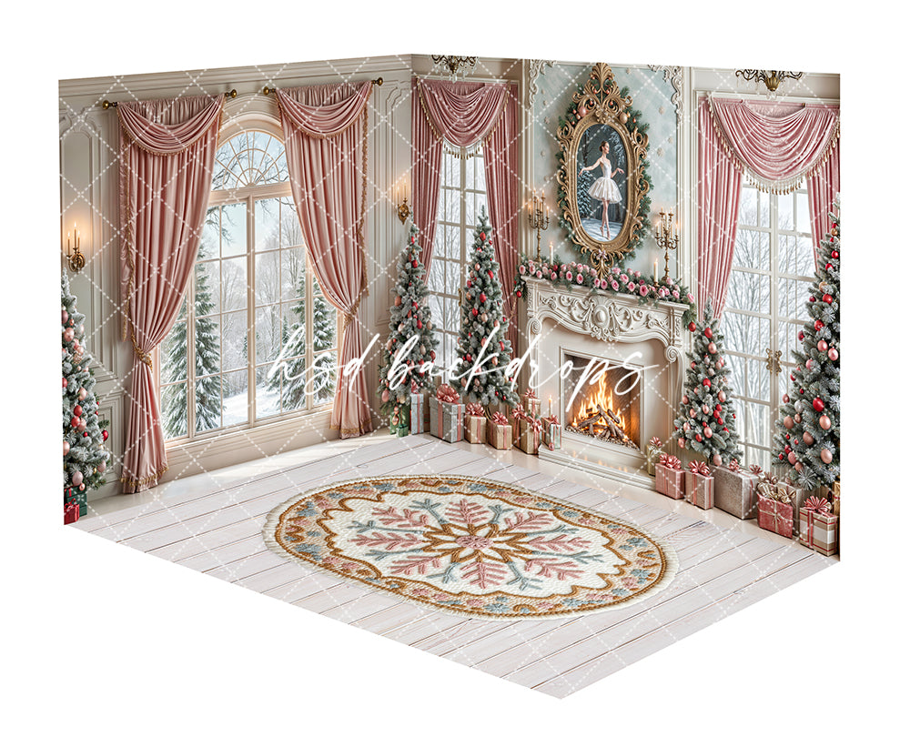 Christmas Ballerina Fireplace Room - CHS72021