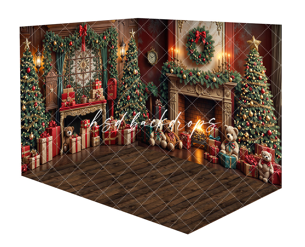Teddy's Fireside Christmas Room - CHS72829