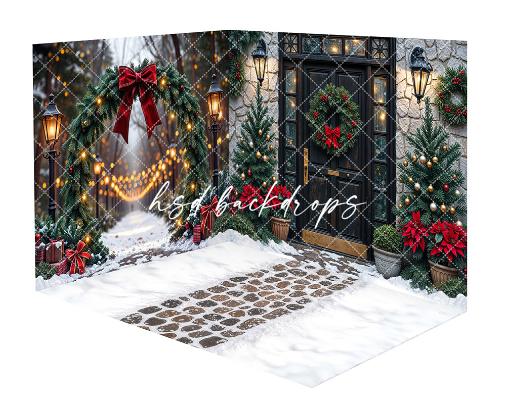 Poinsettia Porch Christmas Room - CHS77776