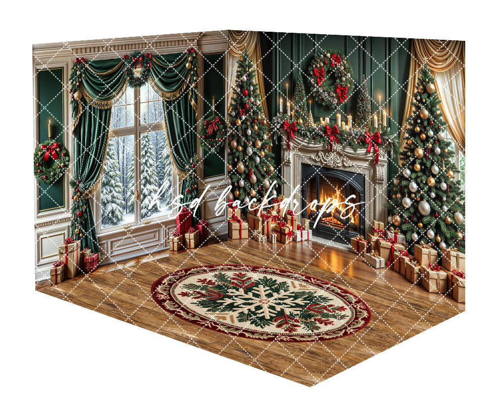 Festive Fireside Fireplace Room - CHS80411