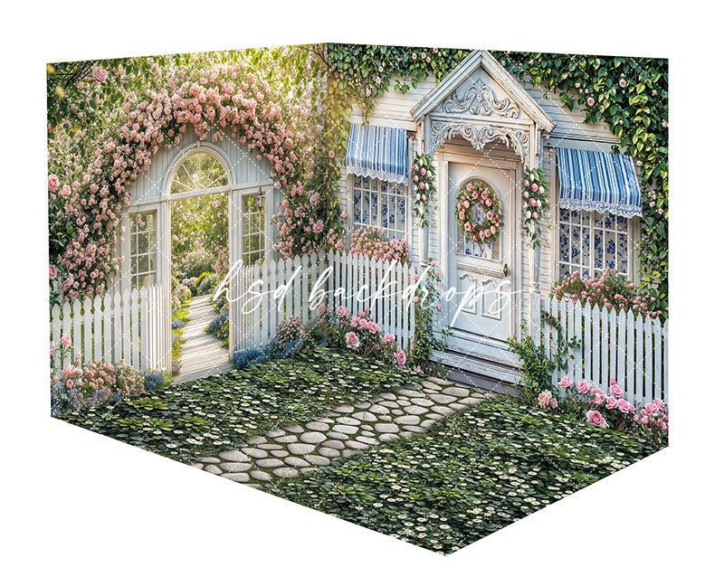 Victorian Spring Cottage Room - SPG45477 - HSD Photography Backdrops