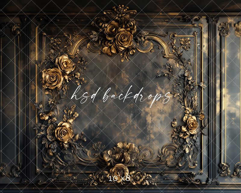 Ornate Floral Wall (sweep options) - HSD Photography Backdrops