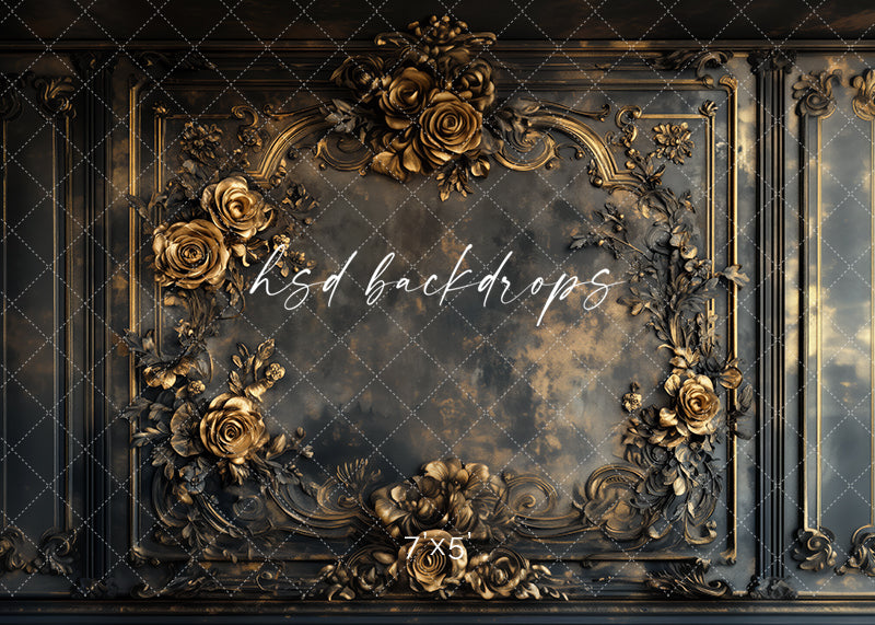 Ornate Floral Wall (sweep options) - HSD Photography Backdrops