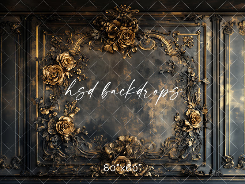 Ornate Floral Wall (sweep options) - HSD Photography Backdrops